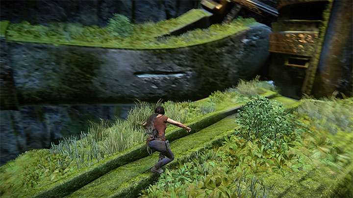 Przeskocz na przesuniętą rękę Shivy - Rozwiązanie zagadki z posągiem Shivy | Opis przejścia - Uncharted: Zaginione Dziedzictwo - poradnik do gry