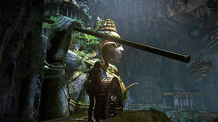 Powróć na górę i zajmij się sprawdzeniem nowej górnej części lewych ruin - Rozwiązanie zagadki z posągiem Shivy | Opis przejścia - Uncharted: Zaginione Dziedzictwo - poradnik do gry