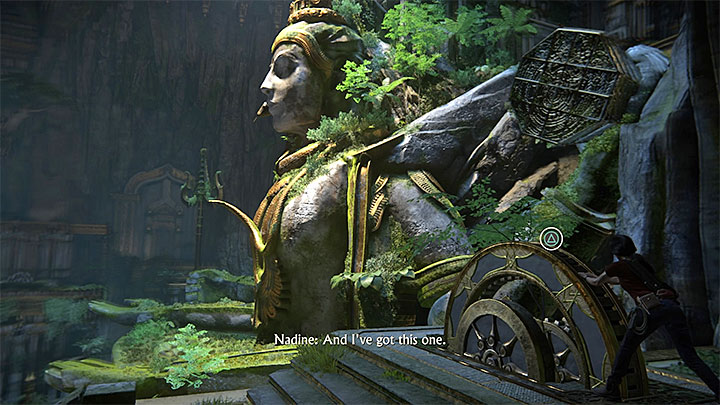 Powróć teraz w pobliże posągu Shivy - Rozwiązanie zagadki z posągiem Shivy | Opis przejścia - Uncharted: Zaginione Dziedzictwo - poradnik do gry