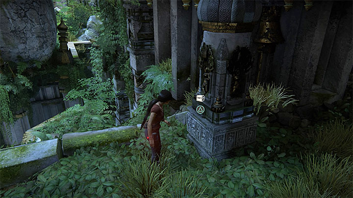 Skarb ten dla odmiany znajduje się w ruinach zlokalizowanych na prawo od gigantycznego posągu Shivy - 7 - Zaginione dziedzictwo | Sekrety | Uncharted Zaginione Dziedzictwo - Uncharted: Zaginione Dziedzictwo - poradnik do gry