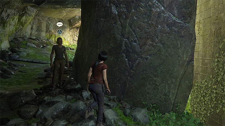 Okazja do odblokowania tej rozmowy pojawi się po tym jak Chloe zaliczy kolejny zjazd połączony z użyciem linki z hakiem i zbliży się do obszaru z dużym płotem - 8 - Sekrety w rozdziale Wspólniczki (Partners) | Sekrety - Uncharted: Zaginione Dziedzictwo - poradnik do gry