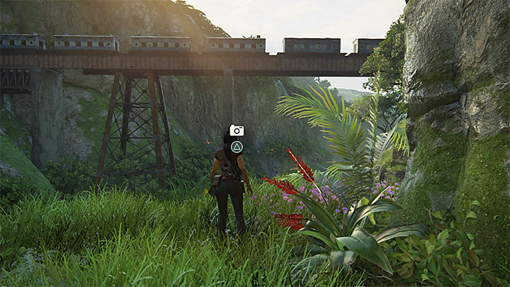 Jedyne zdjęcie w tym rozdziale wykonuje się po zaliczeniu wspinaczki zakładającej użycie czekana (ma to miejsce po kolejnej serii niekontrolowanych zjazdów) - 8 - Sekrety w rozdziale Wspólniczki (Partners) | Sekrety - Uncharted: Zaginione Dziedzictwo - poradnik do gry
