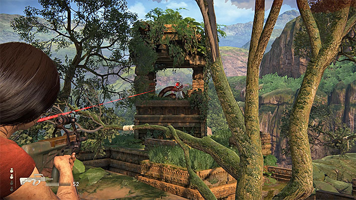 Dużym zagrożeniem jest m.in. wrogi snajper - 4 - Zbadanie fortu Parashuramy (łuk i strzała) | Opis przejścia - Uncharted: Zaginione Dziedzictwo - poradnik do gry