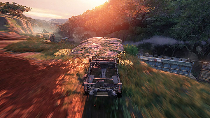 Najedź jeepem na skocznię sąsiadującą z torami - 9 - Ostatnia stacja - End of the Line | Opis przejścia - Uncharted: Zaginione Dziedzictwo - poradnik do gry