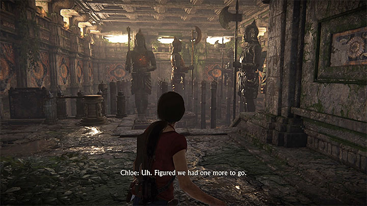 Trzecie pomieszczenie z platformami - 4 - Zbadanie fortu Shivy (topór) | Opis przejścia - Uncharted: Zaginione Dziedzictwo - poradnik do gry