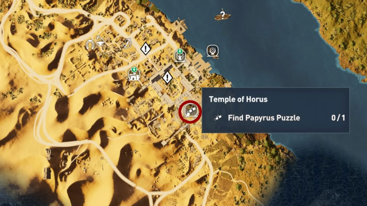 Papirus ten odnajduje się w lokacji Temple of Horus w prowincji Sapi-Res Nome - Papirusy Sapi-Res Nome | Assassins Creed Origins - Assassins Creed Origins - poradnik do gry