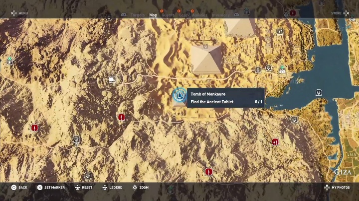 Ten grobowiec znajduje się w piramidzie - Grobowiec Mykerinosa - Tomb of the Menkaure | Giza | Grobowce | AC Origins - Assassins Creed Origins - poradnik do gry