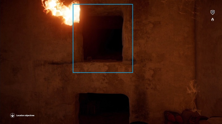 Wskocz na półkę, a z niej wskocz w dziurę w ścianie - Grobowiec Mykerinosa - Tomb of the Menkaure | Giza | Grobowce | AC Origins - Assassins Creed Origins - poradnik do gry