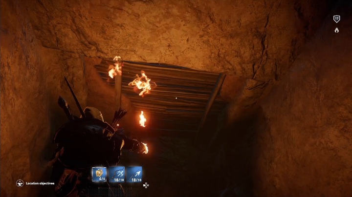 Gdy dobiegniesz do końca drogi spójrz w górę - Grobowiec Mykerinosa - Tomb of the Menkaure | Giza | Grobowce | AC Origins - Assassins Creed Origins - poradnik do gry