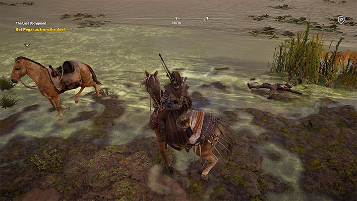 Kupiec poprosi Bayeka o pomoc i po krótkiej przechadzce dowiesz się, że musisz ochraniać jego córkę Karę - Aleksandria Zadania poboczne, mapa questów | Solucja Assassins Creed Origins - Assassins Creed Origins - poradnik do gry