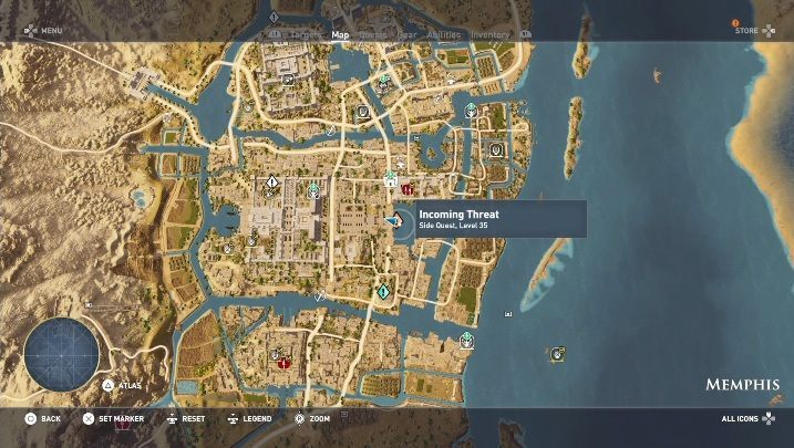 W Memphis czeka na ciebie mężczyzna - Memfis Zadania poboczne, mapa, questy | Solucja Assassins Creed Origins - Assassins Creed Origins - poradnik do gry