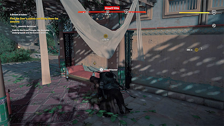 Od wróża otrzymasz zadanie odnalezienia jego trzech klientów i dostarczenia im jego amuletów - Memfis Zadania poboczne, mapa, questy | Solucja Assassins Creed Origins - Assassins Creed Origins - poradnik do gry