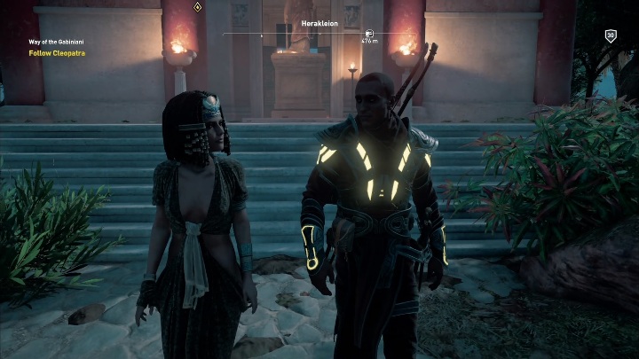Na początku tej misji będziesz musiał porozmawiać z Kleopatrą - Droga Gabinian (Way of the Gabiniani) | Zadania główne | Solucja AC Origins - Assassins Creed Origins - poradnik do gry