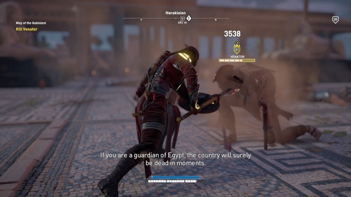 Po zakończeniu śledztwa będziesz musiał zabić 3 osoby: łucznika, latarnika i szpiega - Droga Gabinian (Way of the Gabiniani) | Zadania główne | Solucja AC Origins - Assassins Creed Origins - poradnik do gry