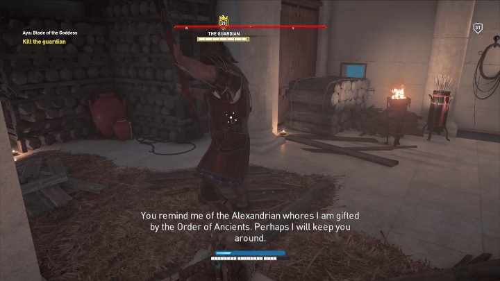 Po wejściu do grobowca idź prosto - Aya: Ostrze Bogini, Bitwa nad Nilem | Zadania główne | Solucja AC Origins - Assassins Creed Origins - poradnik do gry