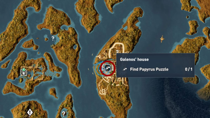 Papirus ten odnajduje się w domu Galenos House w lokacji Natho w prowincji Herakleion Nome - Papirusy w Herakleion Nome | Assassins Creed Origins - Assassins Creed Origins - poradnik do gry
