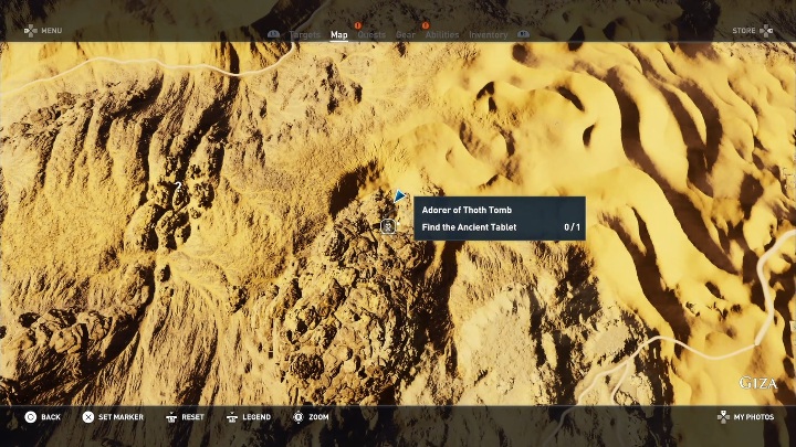 Aby dotrzeć do tego grobowca musisz minąć wiele przeciwników - Grobowiec Wyznawcy Thota - Adorer of Thoth Tomb | Giza | Grobowce - Assassins Creed Origins - poradnik do gry