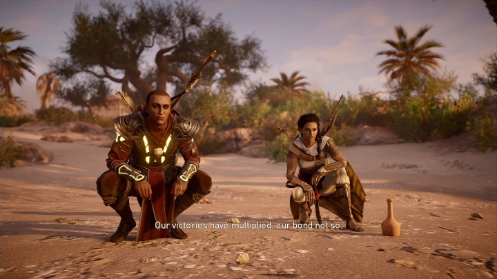 Pierwsza z tych misji polega tylko na pojechaniu do Aleksandrii i porozmawianiu z Ayą - Ostatni z Medżajów, Imperium upada, by powstało nowe | Zadania główne | Solucja - Assassins Creed Origins - poradnik do gry