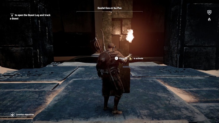 Idź przejściem w dół - Zbroja Isu - Sekretny Mechanizm Eesfet Oon-mAA Poo | Giza | Grobowce - Assassins Creed Origins - poradnik do gry