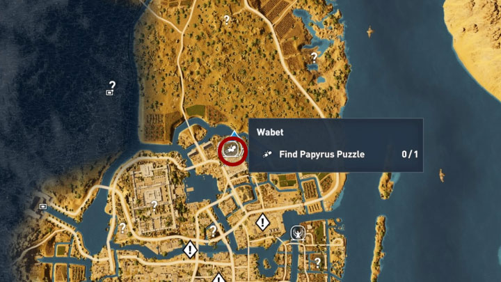 Papirus ten odnajduje się w Wabet w prowincji Memphis - Papirusy w Memphis | Assassins Creed Origins - Assassins Creed Origins - poradnik do gry