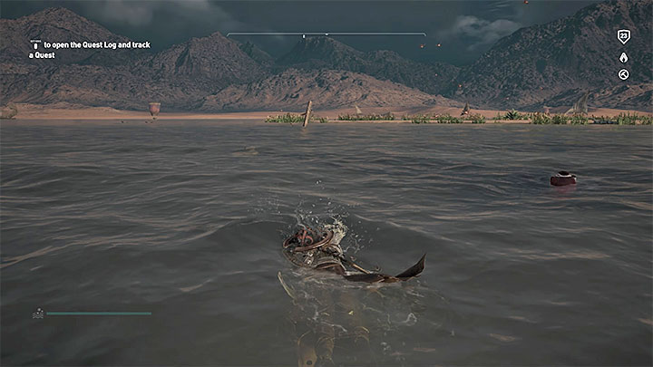 Pozostań w mieście Memfis i zainteresuj się dwoma ogromnymi posągami znajdującymi się przy wodzie na wschodnim krańcu miasta - Papirusy w Memphis | Assassins Creed Origins - Assassins Creed Origins - poradnik do gry