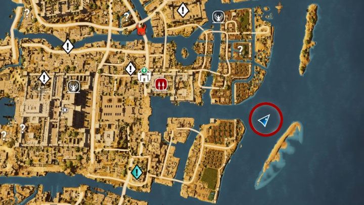 Zanurkuj i zlokalizuj leżący na dnie skarb - Papirusy w Memphis | Assassins Creed Origins - Assassins Creed Origins - poradnik do gry