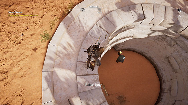 Zadaniem Bayeka jest zajrzenie do robotników - Sapi-Res Nome i Khensu Nome Zadania poboczne, mapa questów | Solucja - Assassins Creed Origins - poradnik do gry