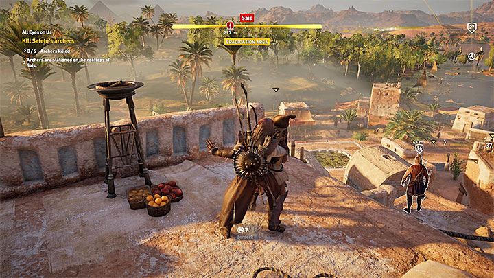 Musisz wyeliminować w sumie sześciu łuczników podległych Sefetu - Sapi-Res Nome i Khensu Nome Zadania poboczne, mapa questów | Solucja - Assassins Creed Origins - poradnik do gry
