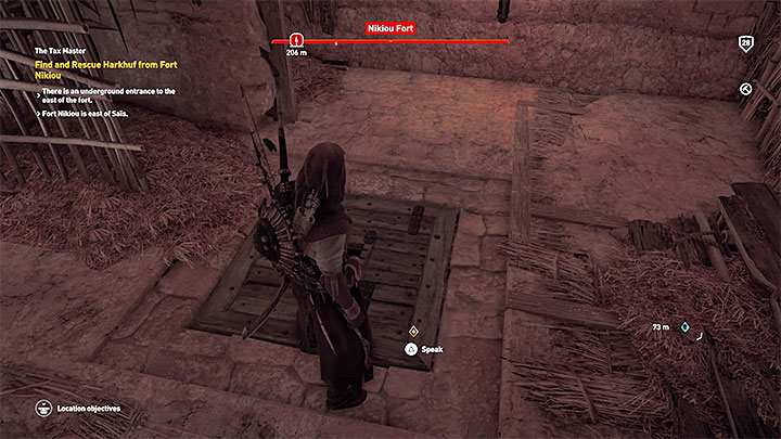 Harkhuf jest więziony w piwnicy jednego z budynków - Sapi-Res Nome i Khensu Nome Zadania poboczne, mapa questów | Solucja - Assassins Creed Origins - poradnik do gry