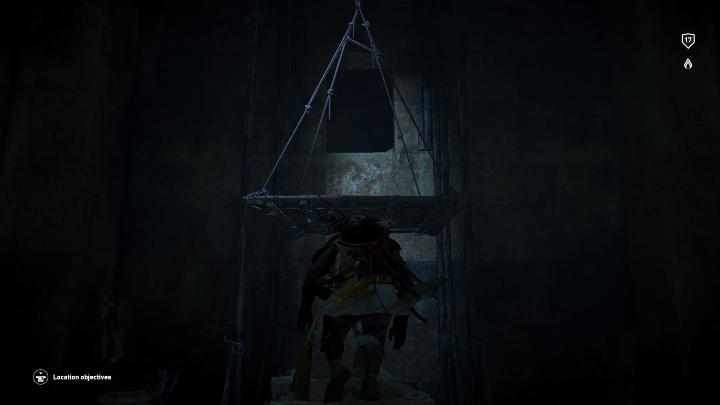 Gdy to zrobisz będziesz mógł wskoczyć na półkę, a z niej na kolejną część równoważni - Grobowiec Snofru - Tomb of Sneferu | Nom Sakkara - Saqqara Nome | Grobowce - Assassins Creed Origins - poradnik do gry