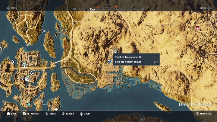 Ten grobowiec ukryty jest wśród ruin - Grobowiec Amenemhata III - Tomb of Amenemhat III | Nom Haueris | Grobowce - Assassins Creed Origins - poradnik do gry