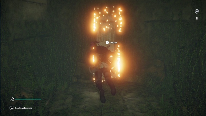 Gdy już zanurkujesz płyń cały czas wzdłuż schodów - Grobowiec Amenemhata III - Tomb of Amenemhat III | Nom Haueris | Grobowce - Assassins Creed Origins - poradnik do gry