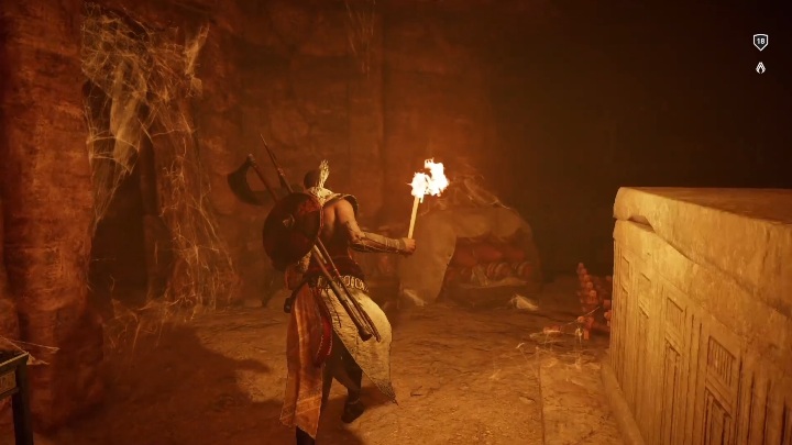 Aby to zrobić idz w lewo - Złoty Grobowiec - Golden Tomb | Odosobniona pustyni| Grobowce | AC Origins - Assassins Creed Origins - poradnik do gry