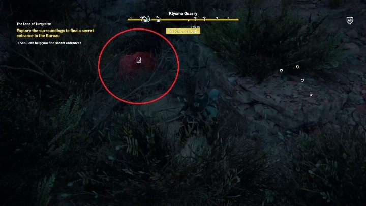 Na miejscu rozpocznie się kolejna misja - The Land of Tourqoise - Nadciągające zagrożenie i Turkusowa Kraina | Zadania główne | Solucja - Assassins Creed Origins - poradnik do gry