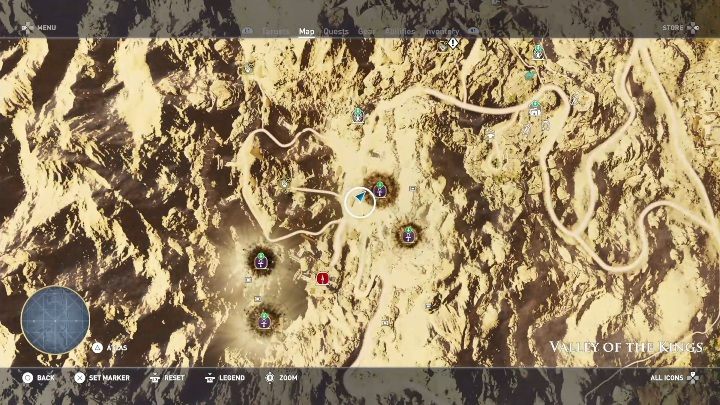 Grobowiec ten znajduje się w Valley of The Kings - Grobowce w DLC AC Origins The Curse of the Pharaohs - Assassins Creed Origins - poradnik do gry