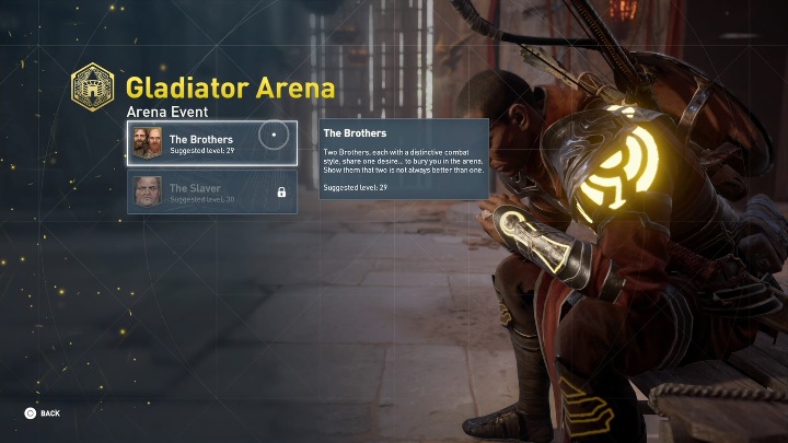 Aby wygrywać walki na arenie gladiatorów najlepiej pierw rozwinąć drzewko umiejętności w dziedzinie wojownika - Arena Krokodylopolis | Jak wygrać na arenie? | Assassins Creed Origins - Assassins Creed Origins - poradnik do gry