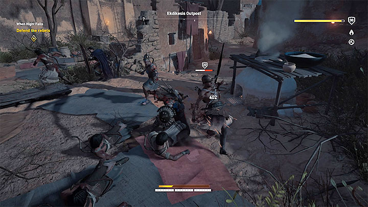 Odbierz to zadanie od Nefertari i zaczekaj na nastanie nocy (możesz użyć zdolności Świt i zmierzch żeby przyśpieszyć upływ czasu) - Sakkara Zadania poboczne, mapa questów | Solucja Assassins Creed Origins - Assassins Creed Origins - poradnik do gry