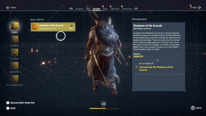 Nie tak trudno jednak wbić to kilka poziomów - Jak szybko zdobyć 45 poziom w The Hidden Ones DLC? - Assassins Creed Origins - poradnik do gry