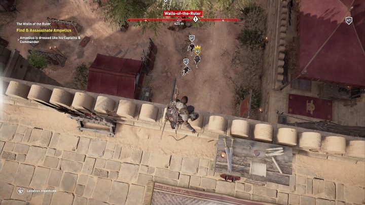 Na początku tej misji musisz porozmawiać z kobietą na szczycie Old Watchtower - Królewskie mury | Zadania główne | Solucja - Assassins Creed Origins - poradnik do gry