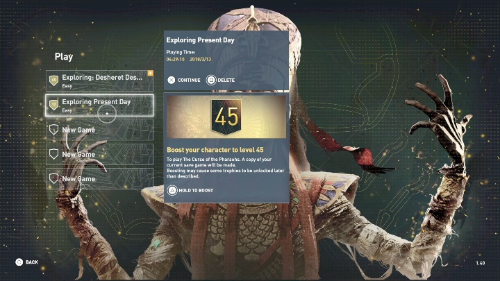 Nowy dodatek The Curse of the Pharaohs daje graczom możliwość odpalenie DLC na postaci z 45 poziomem - Czy można grać w DLC Curse of the Pharaohs bez ukończenia podstawki? - Assassins Creed Origins - poradnik do gry