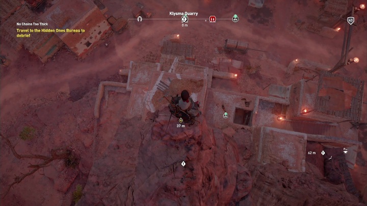 Na początku misji musisz dostać się do tajnego bractwa Assassynów - Nie mury tworzą więzienie | Zadania główne | Solucja - Assassins Creed Origins - poradnik do gry