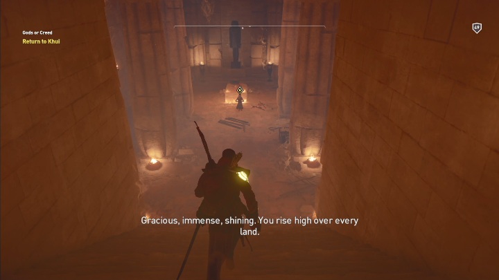 Na miejscu musisz z nim jeszcze raz porozmawiać - Aten - Zaświaty Aten - zadania poboczne, solucja - Assassins Creed Origins - poradnik do gry