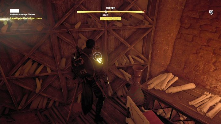 W ukrytym pomieszczeniu musisz przeprowadzić śledztwo - Klątwa Faraonów i Miasto Grzechu | Zadania główne, solucja Curse of the Pharaohs - Assassins Creed Origins - poradnik do gry