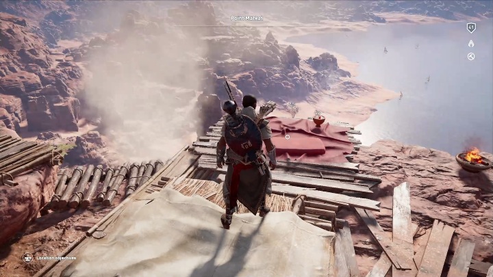 Ten punkt Pustelnika znajduje się na górze Point Mafkat - Jak znaleźć miejsca Pustelnika w The Hidden Ones DLC? - Assassins Creed Origins - poradnik do gry