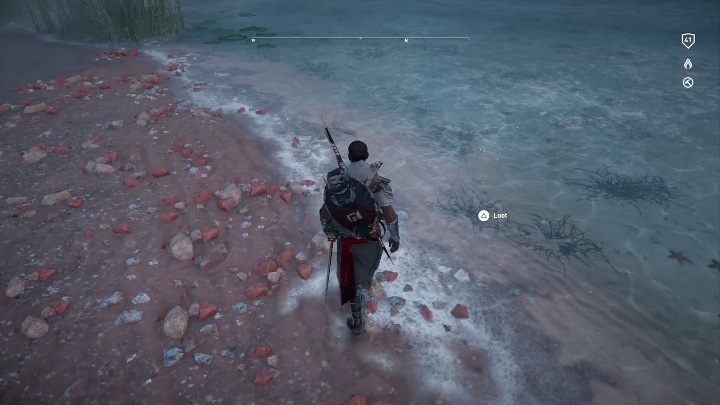 Nagroda za rozwiązanie zagadki znajduje się na północnym brzegu morza - Papirusy Arisnoe Nome | Papirusy w The Hidden Ones - Assassins Creed Origins - poradnik do gry