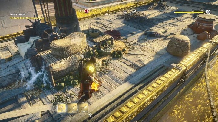 Musisz wejść na statek pełen wrogów - Zadania na Polach Trzcin, Aaru | Zadania główne, solucja Curse of the Pharaohs - Assassins Creed Origins - poradnik do gry