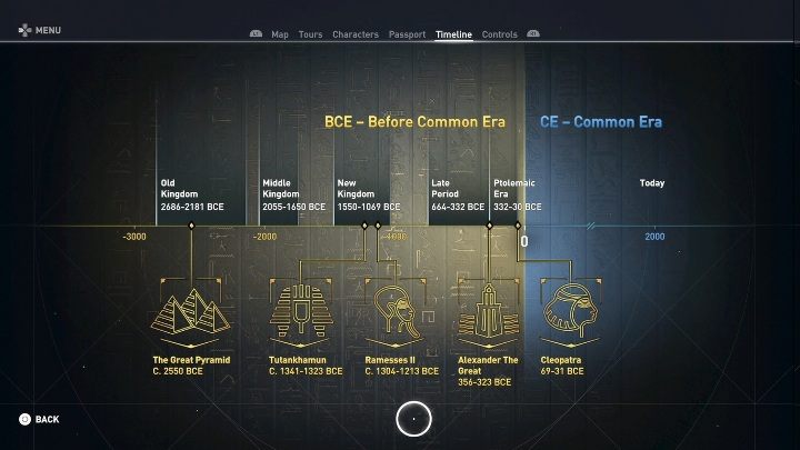 Paszport to graficzny spis wszystkich wycieczek - Discovery Tour w Assasins Creed Origins - Assassins Creed Origins - poradnik do gry