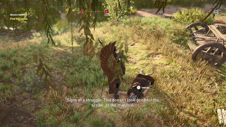Na początku tej misji musisz odwiedzić Svenette - nie będzie go w domu - Krew w wodzie | Zadania główne, solucja Curse of the Pharaohs - Assassins Creed Origins - poradnik do gry