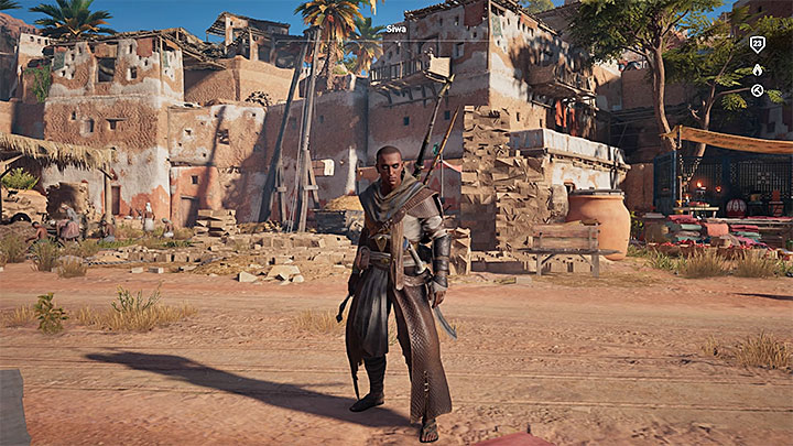 Ogolony Bayek (stan domyślny po zaliczeniu prologu) - Zmiana fryzury w Assassins Creed Origins. Jak przywrócić włosy bohaterowi gry? - Assassins Creed Origins - poradnik do gry