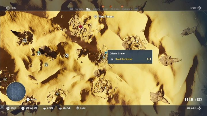 Kopalnie, w której możesz zebrać Okruchy Gwiazd znajdziesz w Heb Sed, w Kraterze Oriona - Okruchy Gwiazd w Assassins Creed Origins The Curse of the Pharaohs - Assassins Creed Origins - poradnik do gry